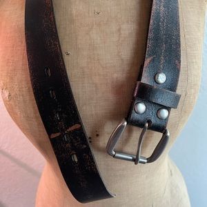 Leather Diesel mens belt